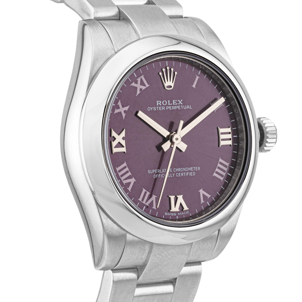 Rolex Datejust 31mm Purple Grape Dial Ladies Bracelet Watch (2017)
