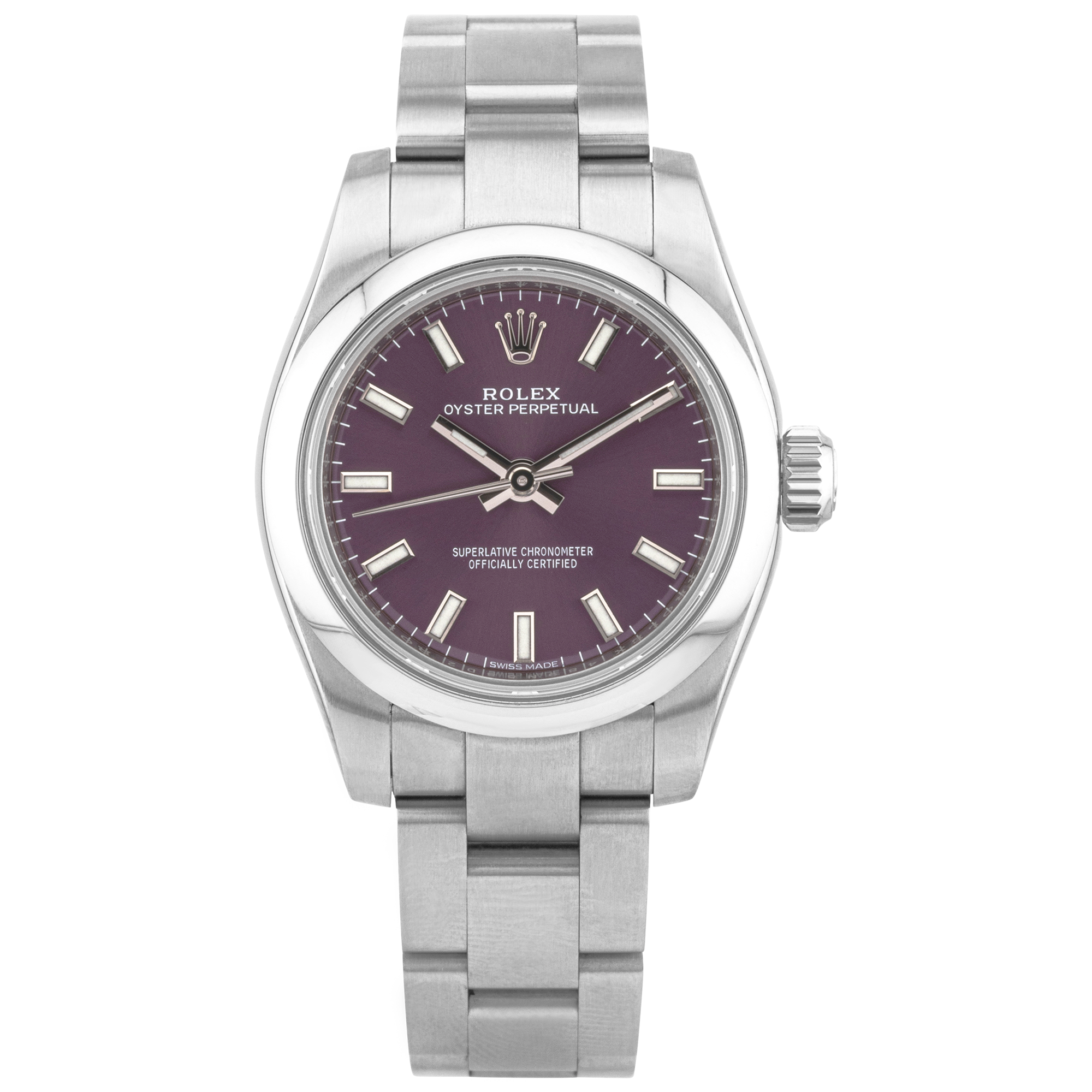 Rolex Datejust 26mm Purple Grape Dial Ladies Bracelet Watch (2016)