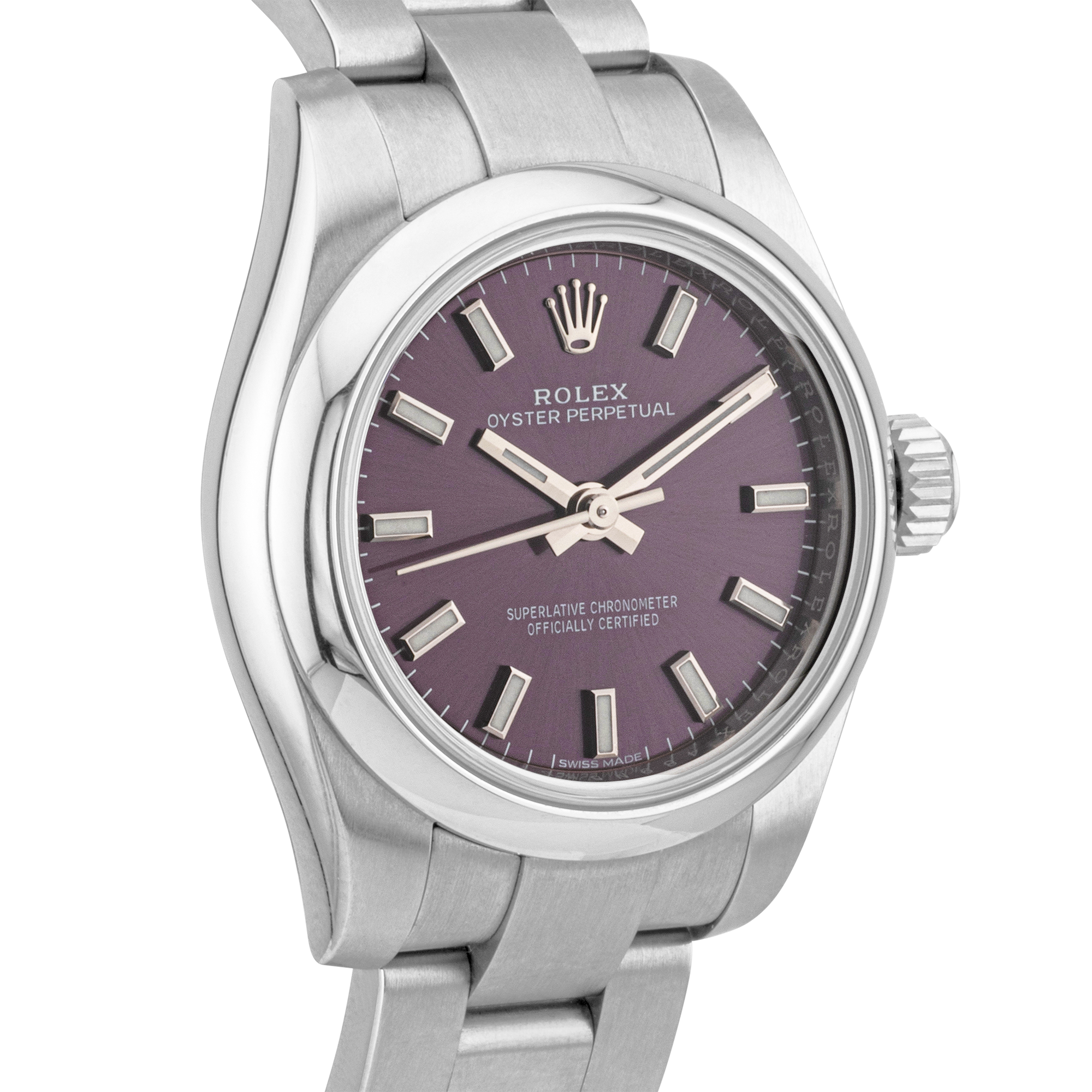 Rolex Datejust 26mm Purple Grape Dial Ladies Bracelet Watch (2016)