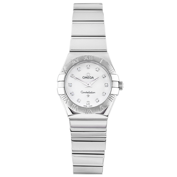 Pre-Owned OMEGA Constellation 27mm Mother of Pearl Diamond Dial Watch (2011) - Berry's Jewellers