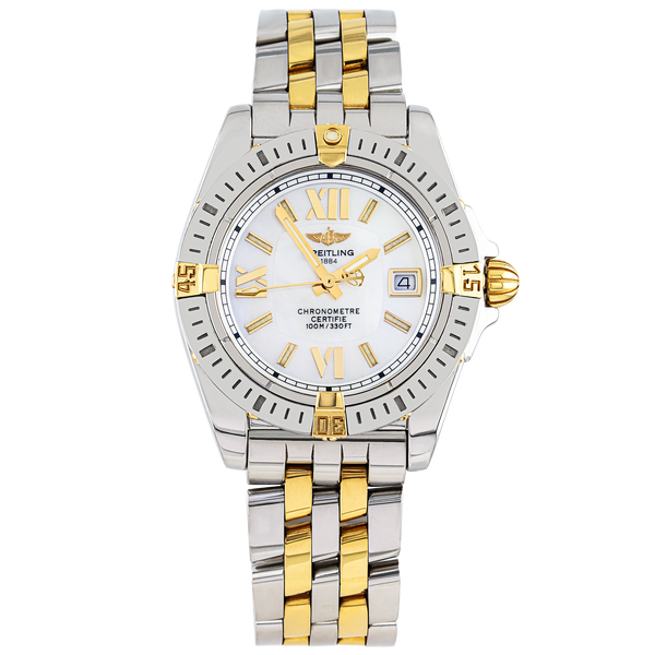 Pre-Owned Breitling Cockpit Lady 31mm Steel & 18ct Yellow Gold Watch (2011) - Berry's Jewellers