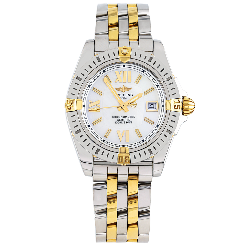 Pre-Owned Breitling Cockpit Lady 31mm Steel & 18ct Yellow Gold Watch (2011) - Berry's Jewellers