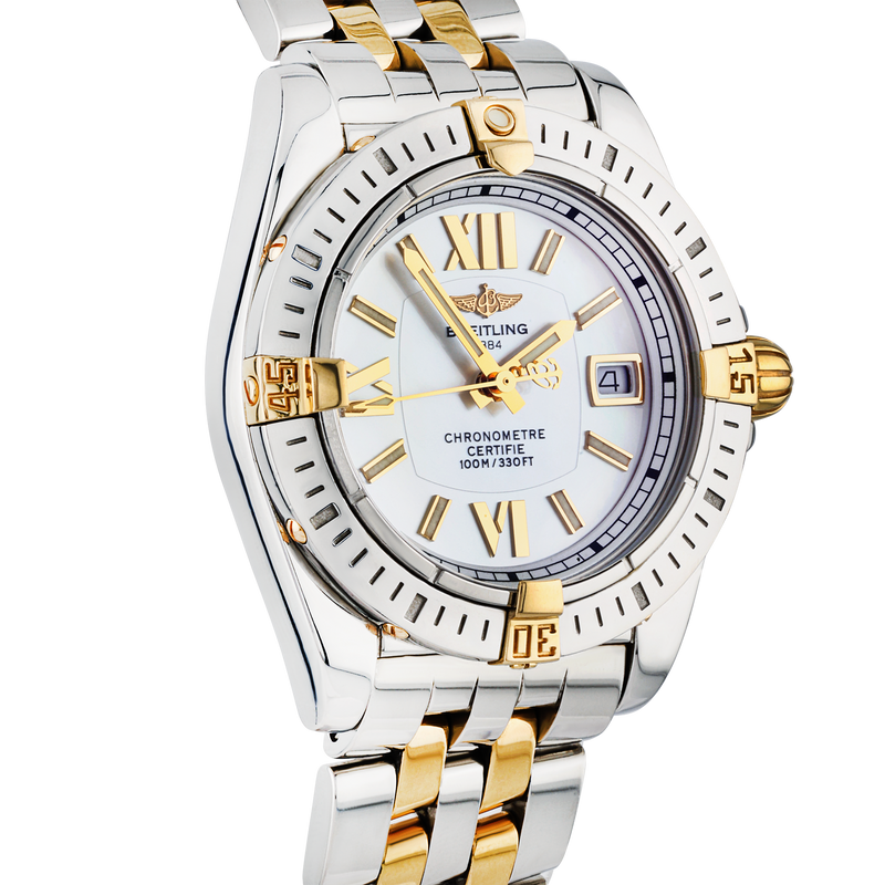 Pre-Owned Breitling Cockpit Lady 31mm Steel & 18ct Yellow Gold Watch (2011) - Berry's Jewellers