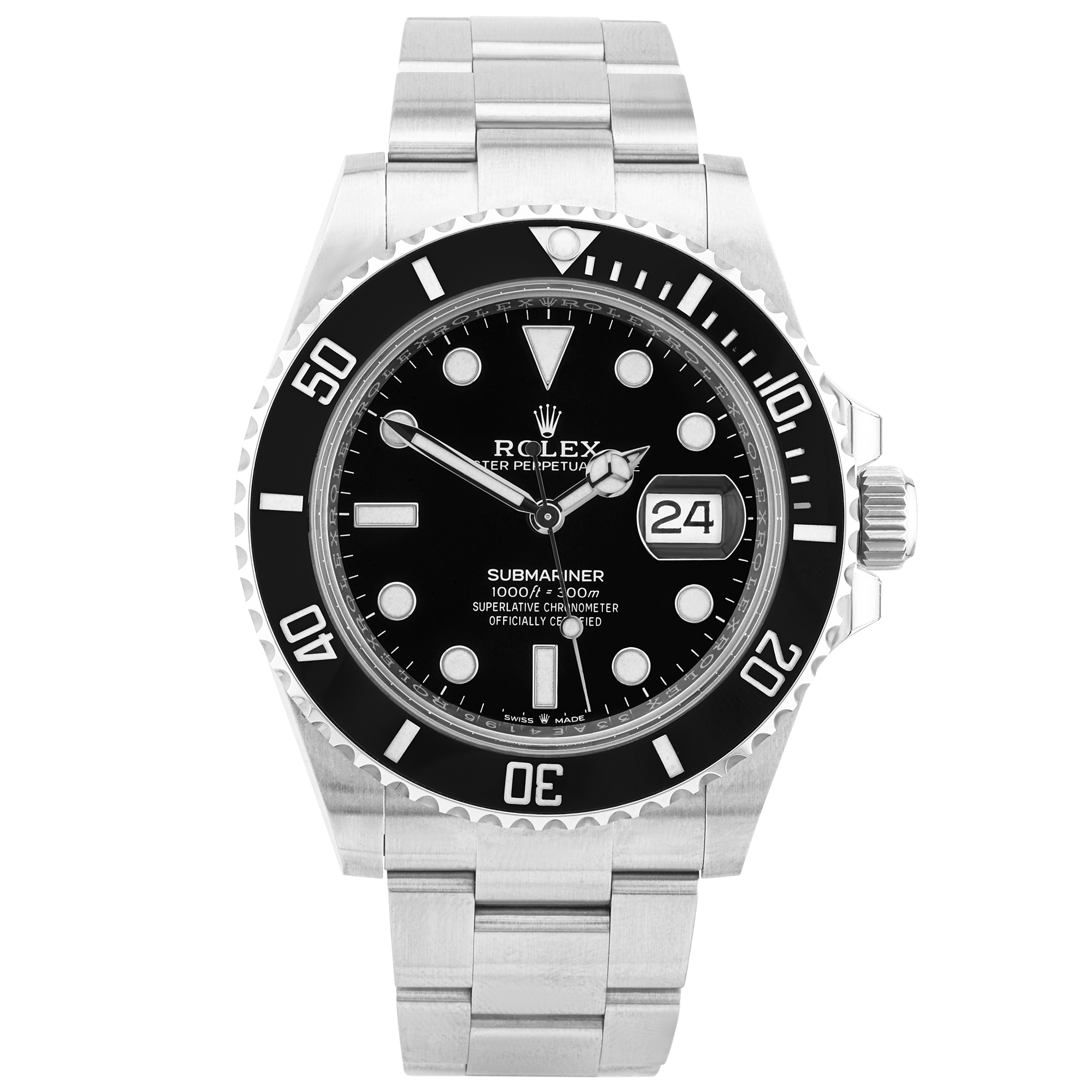 Rolex Submariner Date 41mm Black Dial Mens Bracelet Watch (2022)