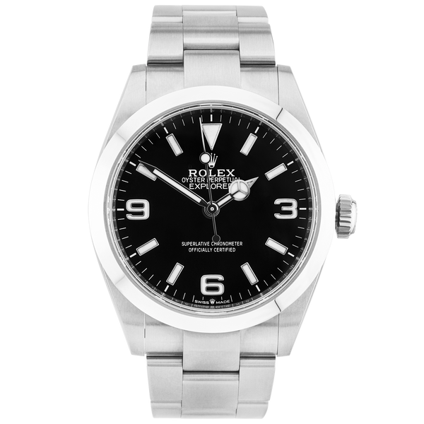 Rolex Explorer I 40mm Steel Black Dial Automatic Bracelet Watch (2023)