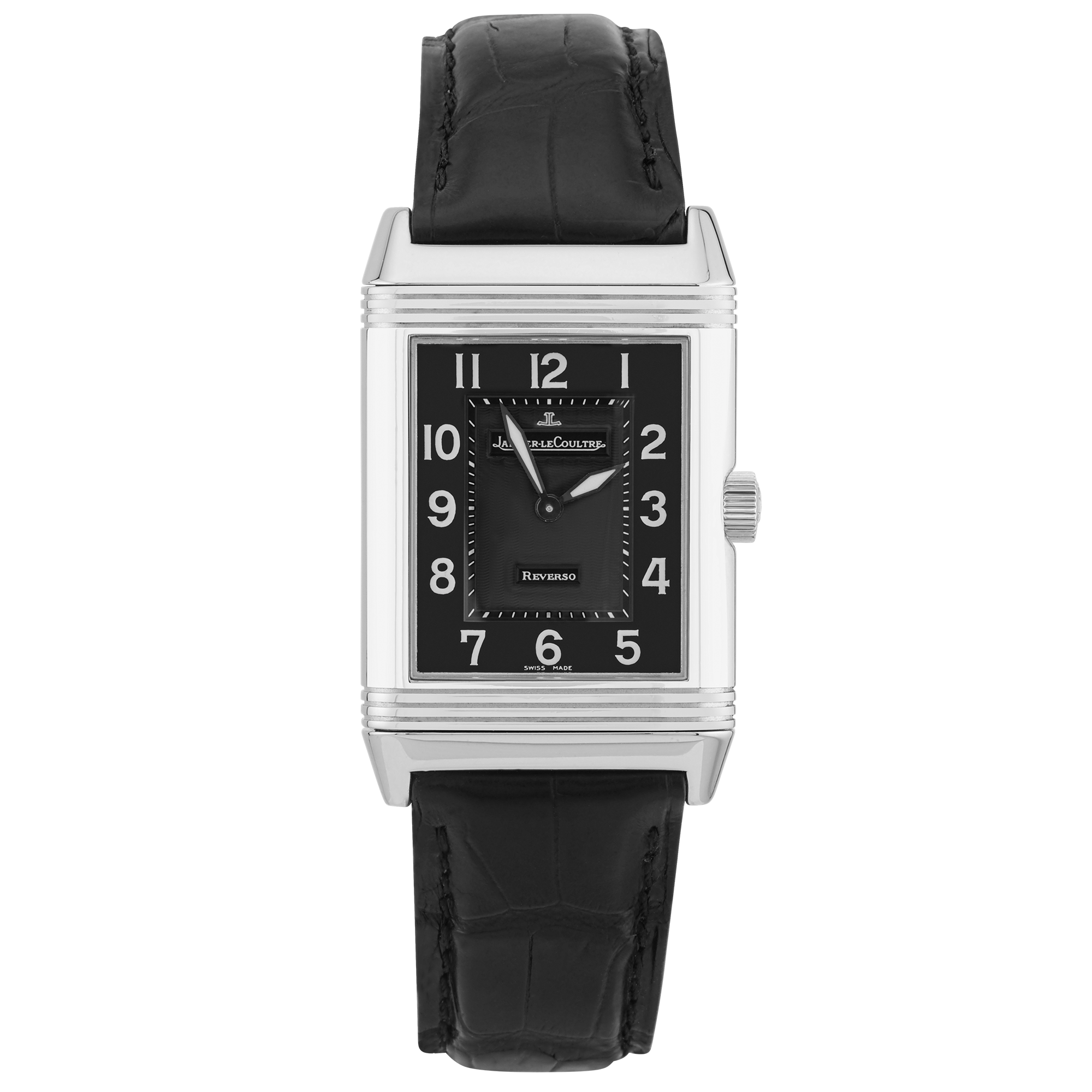 Jaeger LeCoultre Reverso Grand Taille Black Dial Quartz Watch