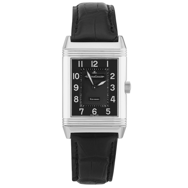 Jaeger LeCoultre Reverso Grand Taille Black Dial Quartz Watch