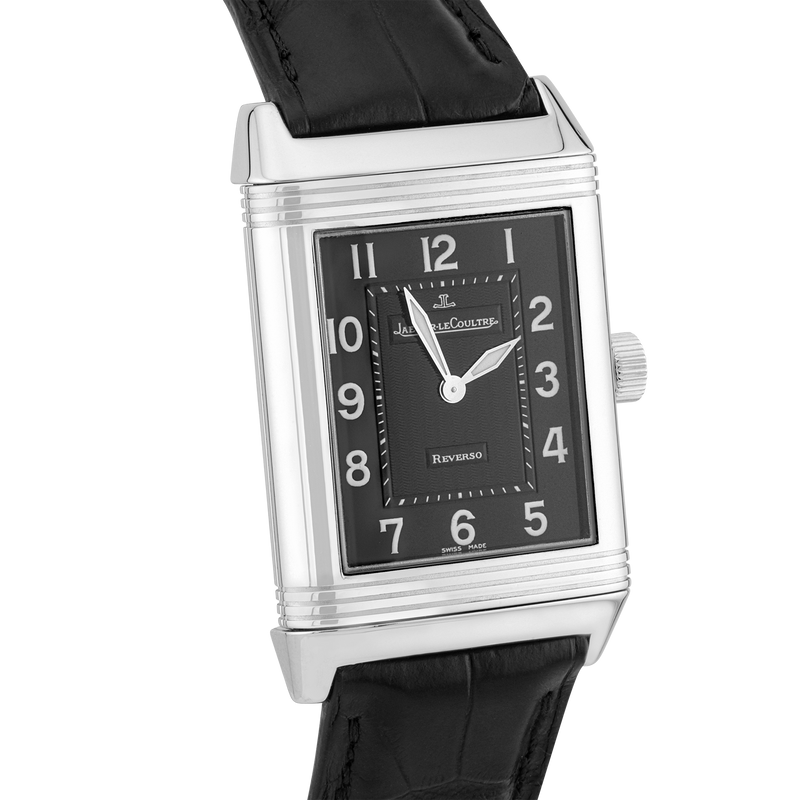 Jaeger LeCoultre Reverso Grand Taille Black Dial Quartz Watch