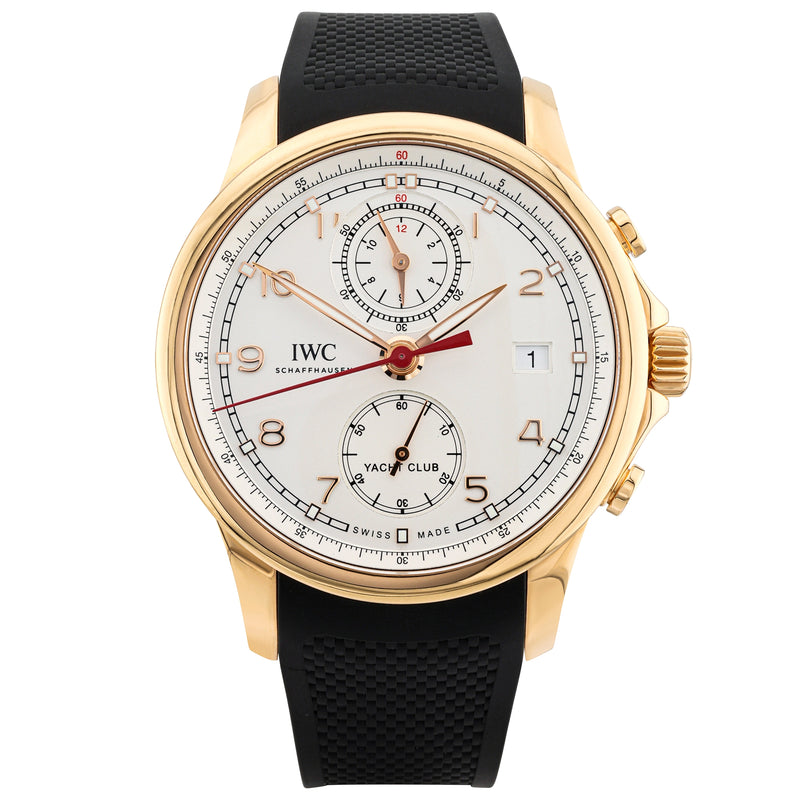 Pre-Owned IWC Schaffhausen Portugieser Yacht Club 18ct Rose Gold Watch (2016) - Berry's Jewellers
