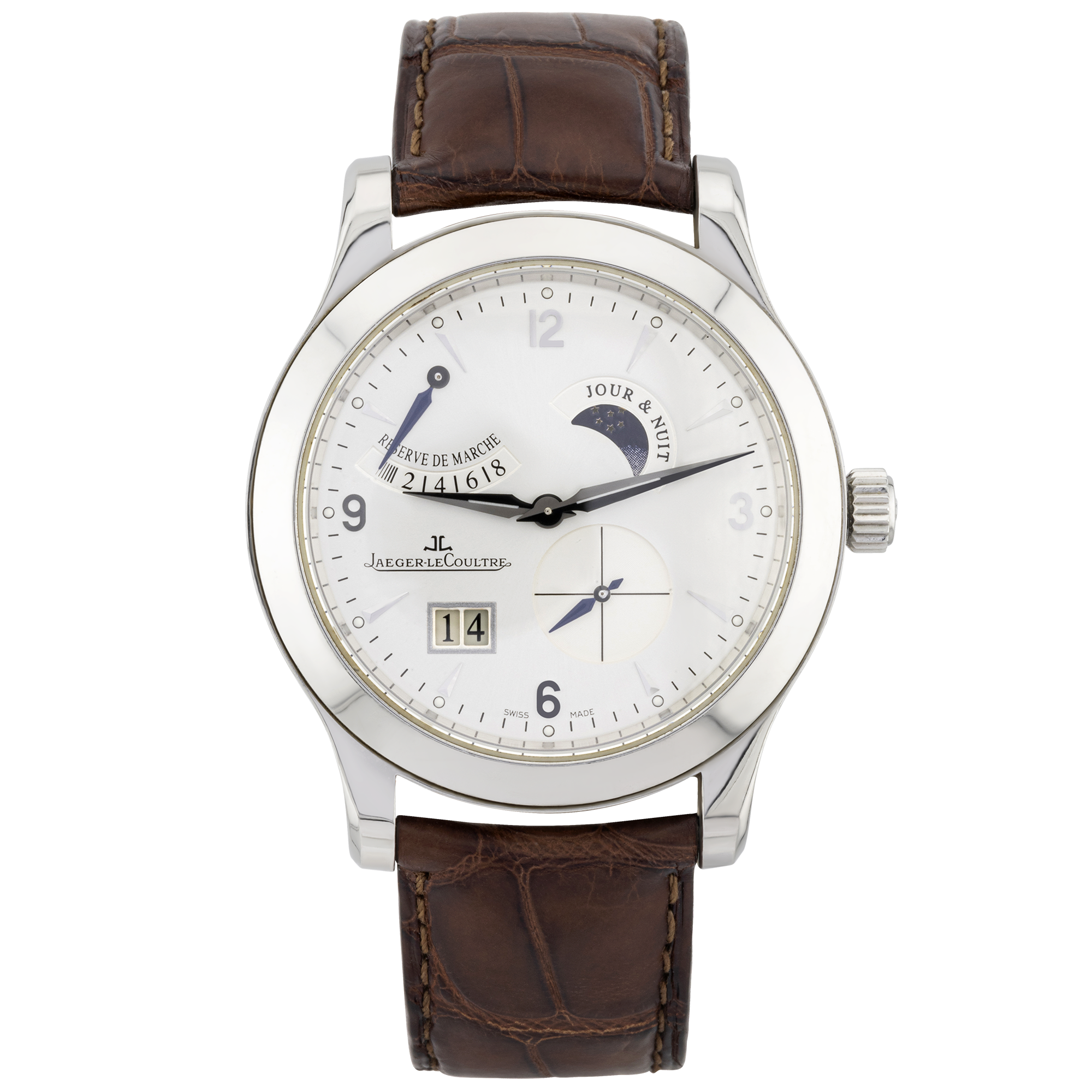 Jaeger LeCoultre Master 8-Days Silver Dial Mens Watch (2008)