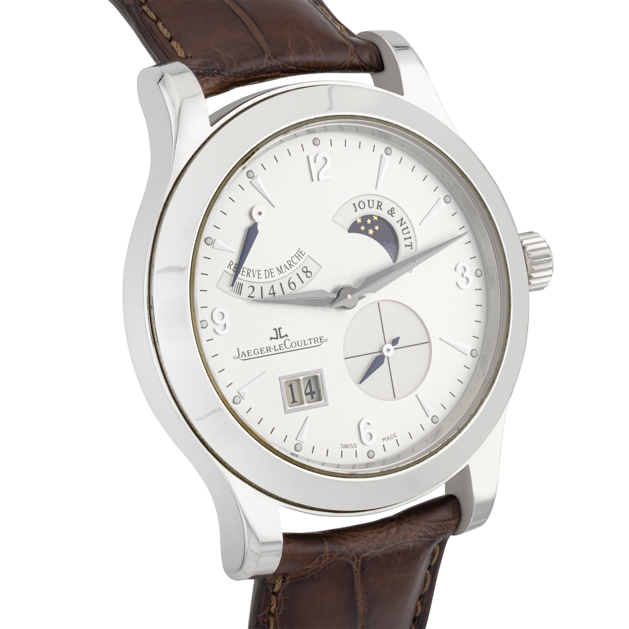 Jaeger LeCoultre Master 8-Days Silver Dial Mens Watch (2008)