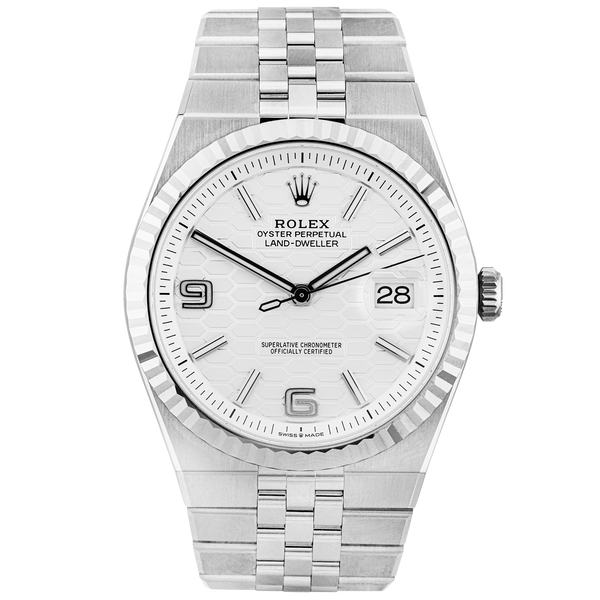 Pre-Owned Rolex Land-Dweller 40mm Steel & 18ct White Gold Bracelet Watch (2025) - Berry's Jewellers