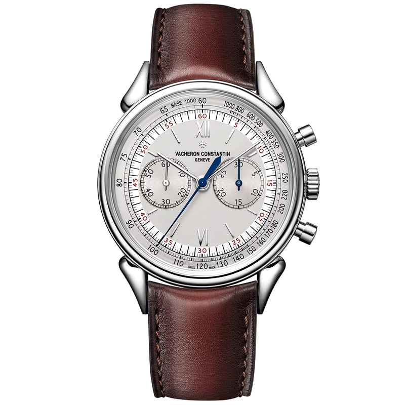 Vacheron Constantin Historiques Cornes De Vache 1955 Silver Dial Chronograph Watch - Berry's Jewellers