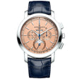 Vacheron Constantin Traditionnelle Perpetual Calendar 43mm Platinum Salmon Dial Chronograph Watch - Berry's Jewellers