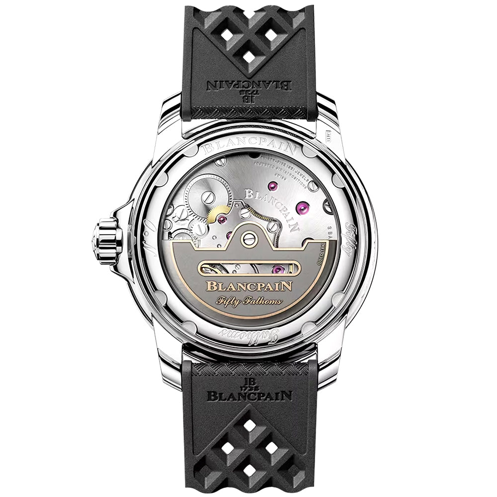 Blancpain Fifty Fathoms Automatique 42.3mm Steel Black Dial Rubber Strap Watch - Berry's Jewellers