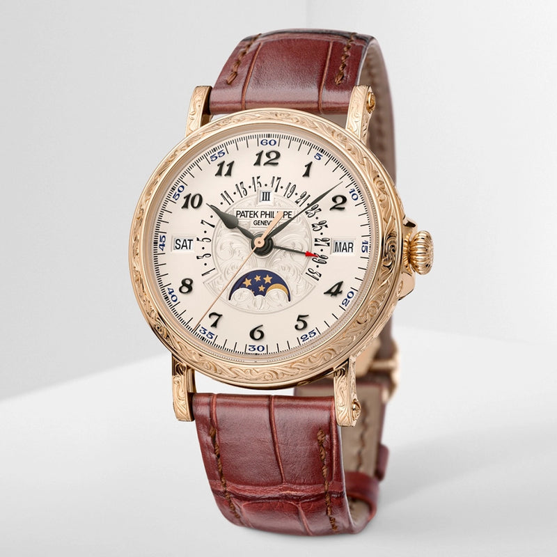 Patek Philippe Grand Complications Rare Handcrafts Retrograde Perpetual Calendar Watch - Berry's Jewellers