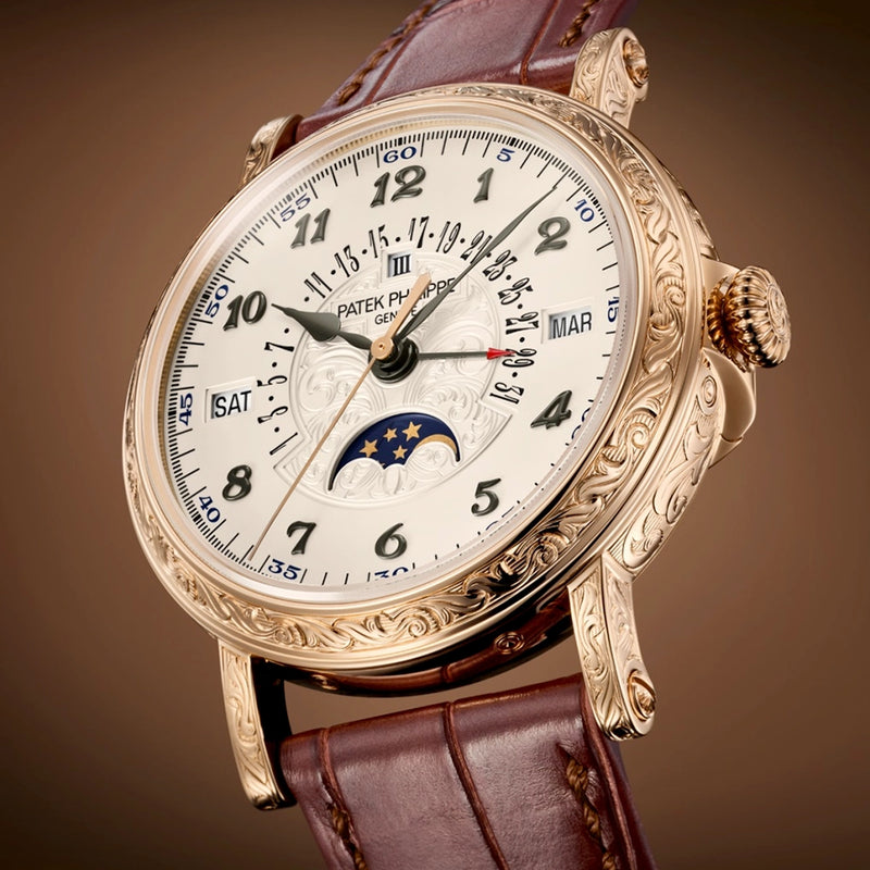 Patek Philippe Grand Complications Rare Handcrafts Retrograde Perpetual Calendar Watch - Berry's Jewellers
