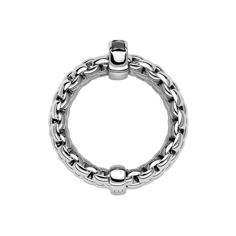 Panorama 18ct White Gold & Black Diamond Ring
