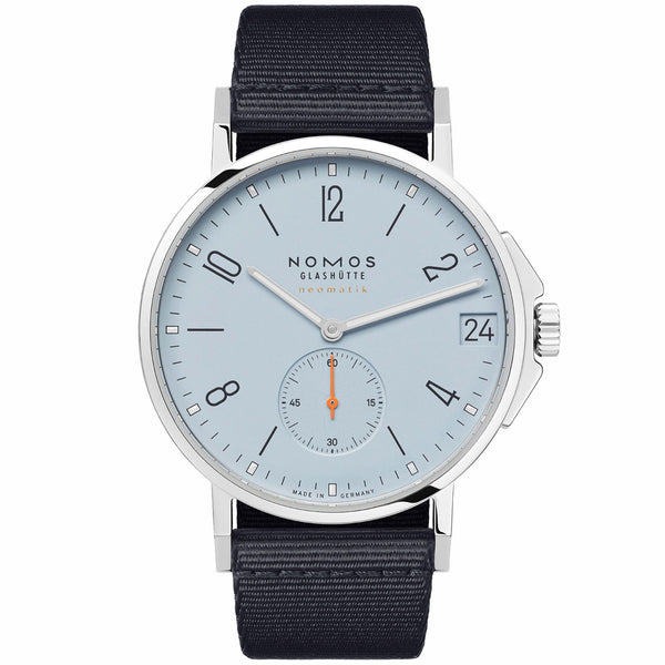 NOMOS Glashütte Ahoi Neomatik 38mm Date Sky Dial Sky Automatic Watch - Berry's Jewellers