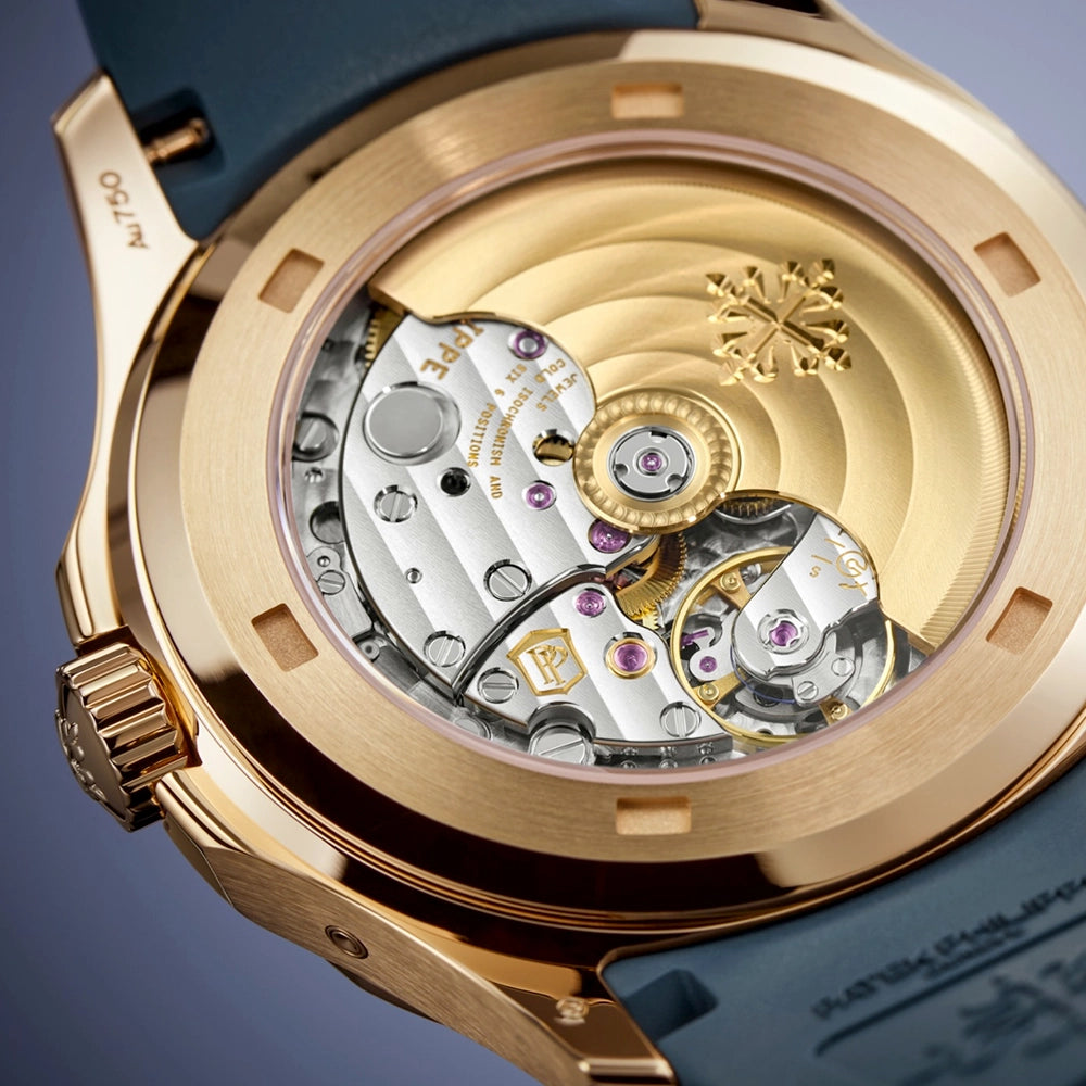 Aquanaut Annual Calendar 40mm 18ct Rose Gold Blue Dial Watch 5261R-001