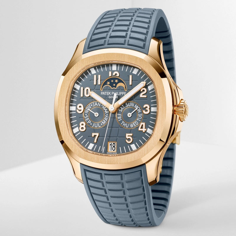 Aquanaut Annual Calendar 40mm 18ct Rose Gold Blue Dial Watch