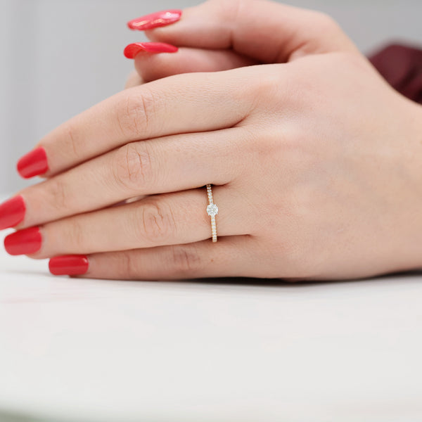 Berry's 18ct Rose Gold Round Brilliant Cut Single Stone Ring With Micro Claw Set Shoulders - Berry's Jewellers