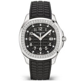 Patek Philippe Aquanaut Luce 38.8mm Steel Black Dial Diamond Set Strap Watch - Berry's Jewellers
