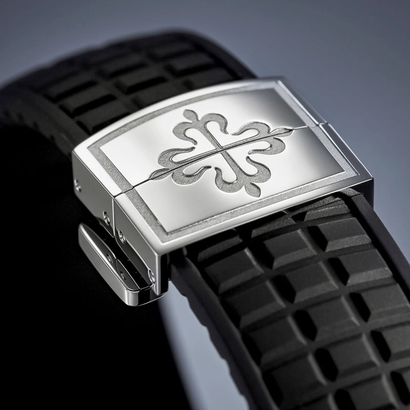 Patek Philippe Aquanaut Luce 38.8mm Steel Black Dial Diamond Set Strap Watch - Berry's Jewellers
