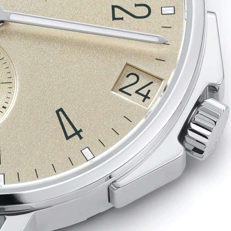NOMOS Glashütte Ahoi Neomatik 38 Date Sand Dial Automatic Strap Watch - Berry's Jewellers