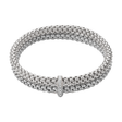Solo 18ct White Gold Double Bracelet With Pavé Set Diamonds