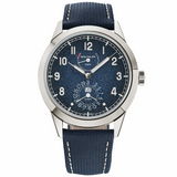 Patek Philippe Calatrava 8-Day 41mm 18ct White Gold Blue Dial Mens Watch - Berry's Jewellers