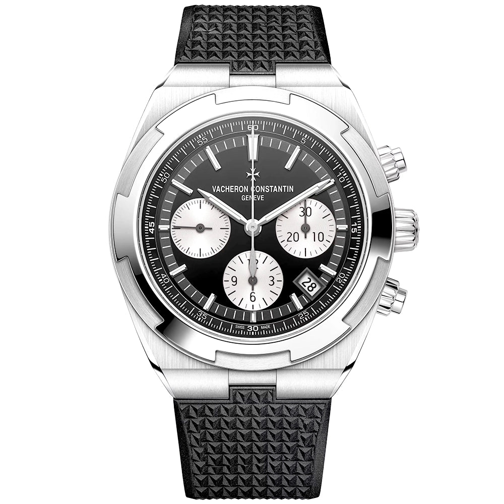 Vacheron Constantin Overseas Chronograph 42.5mm Steel Black Dial Automatic Mens Watch - Berry's Jewellers