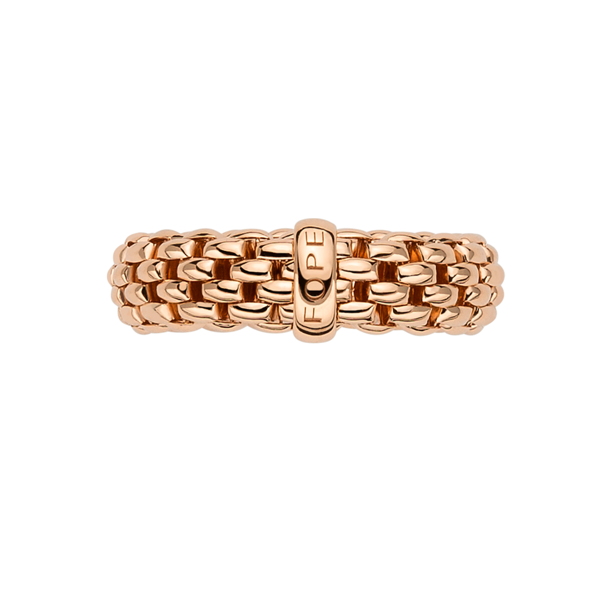 FOPE Essentials 18ct Rose Gold Slim Ring - Berry's Jewellers