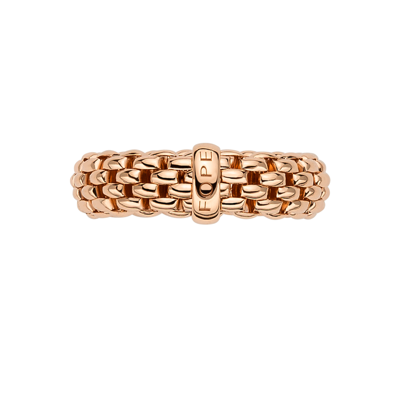 FOPE Essentials 18ct Rose Gold Slim Ring - Berry's Jewellers
