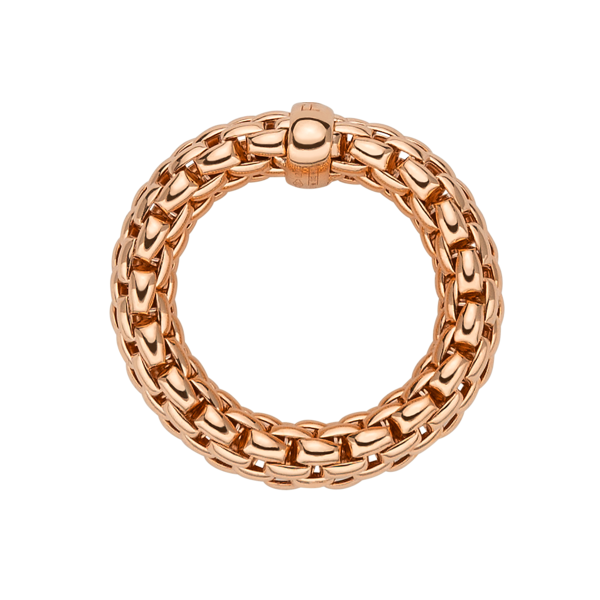 FOPE Essentials 18ct Rose Gold Slim Ring - Berry's Jewellers