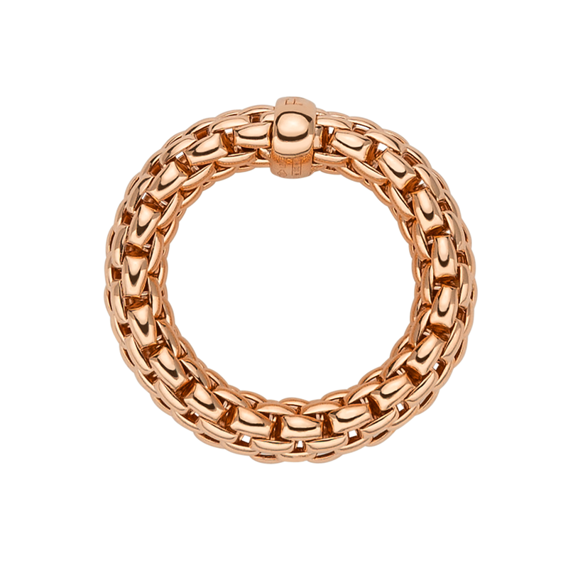 FOPE Essentials 18ct Rose Gold Slim Ring - Berry's Jewellers