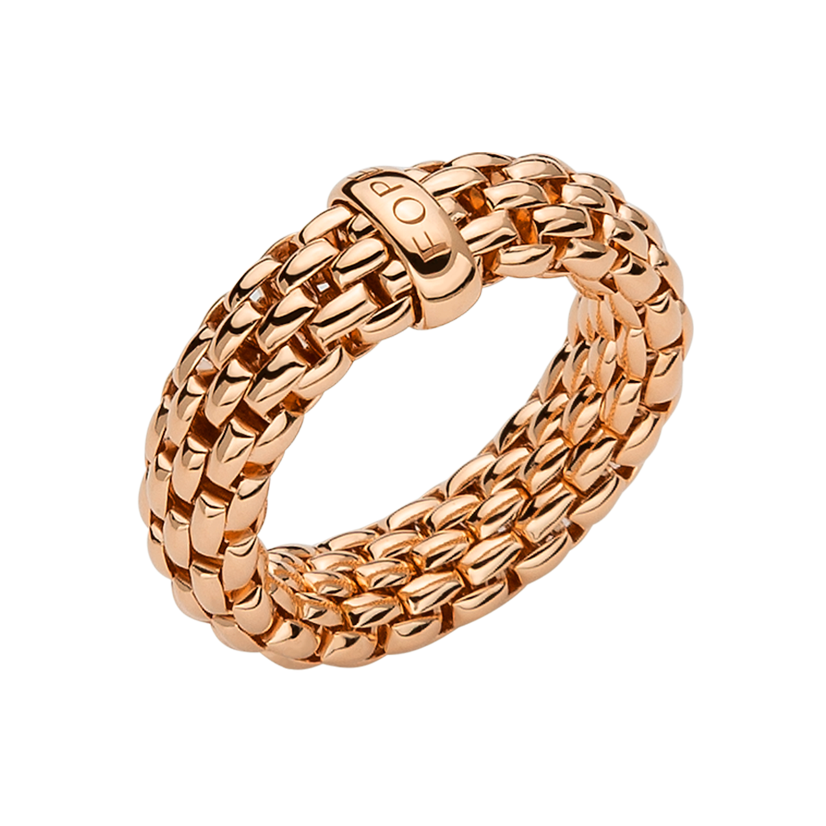 FOPE Essentials 18ct Rose Gold Slim Ring - Berry's Jewellers