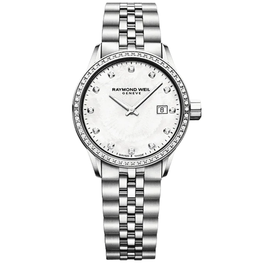 Freelancer Mother of Pearl Dial / Diamond Bezel Bracelet Watch
