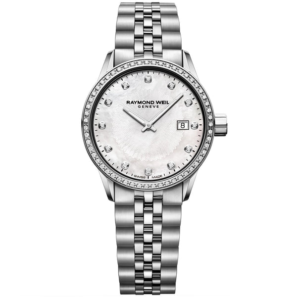 Raymond Weil Freelancer 29 mm Mother of Pearl Bracelet Watch - Berry's Jewellers