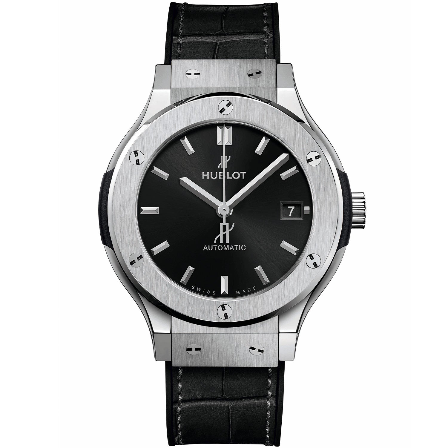 Hublot Classic Fusion Titanium 38mm Black Strap Watch - Berry's Jewellers