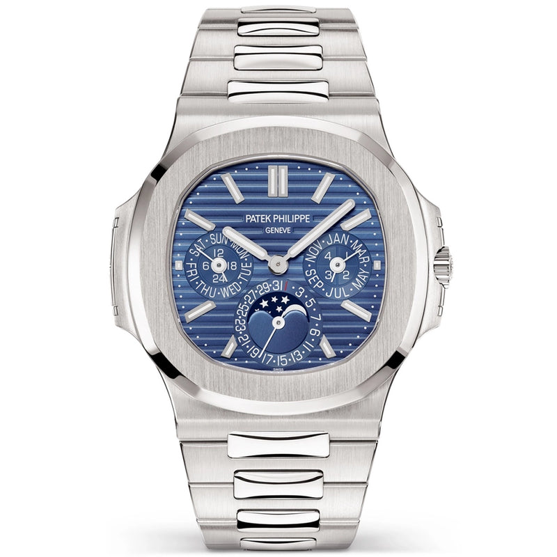 Nautilus Perpetual Calendar 40mm 18ct White Gold Blue Dial Watch