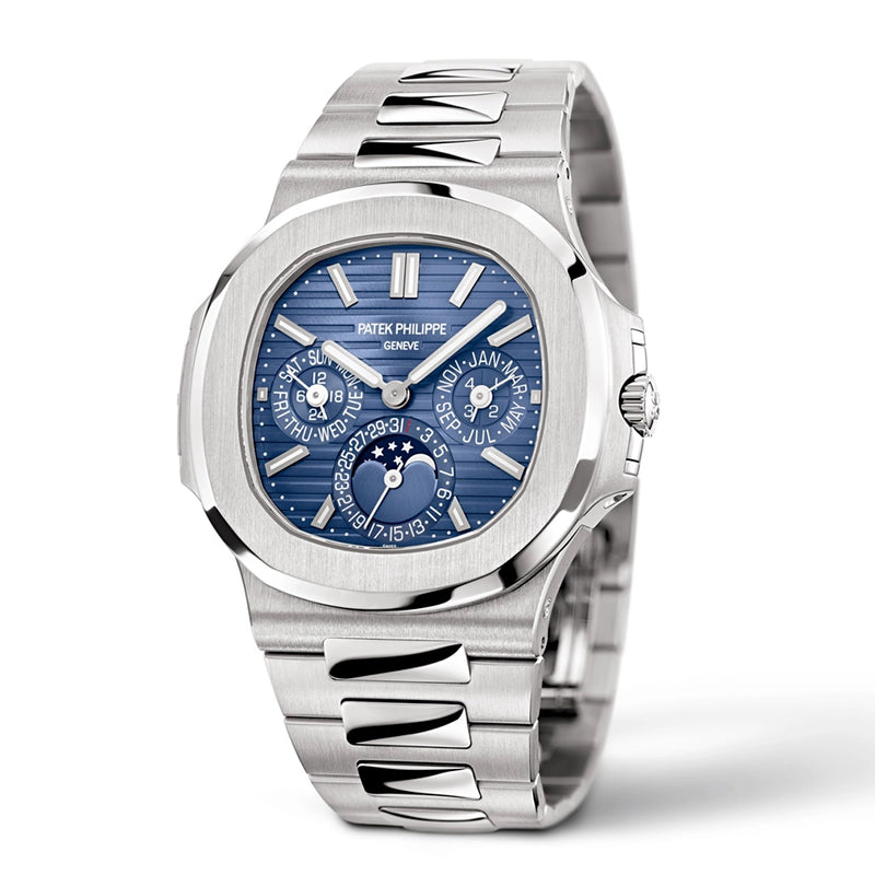 Nautilus Perpetual Calendar 40mm 18ct White Gold Blue Dial Watch