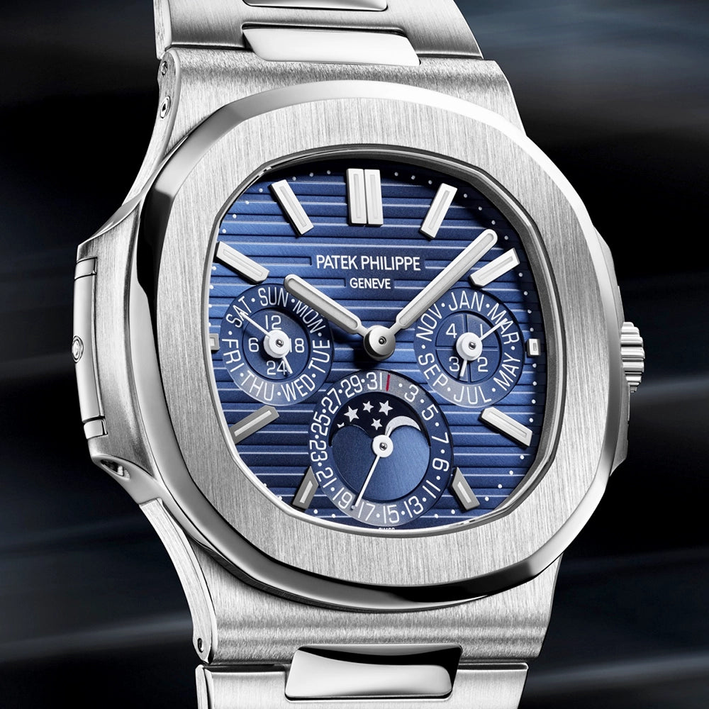 Nautilus Perpetual Calendar 40mm 18ct White Gold Blue Dial Watch