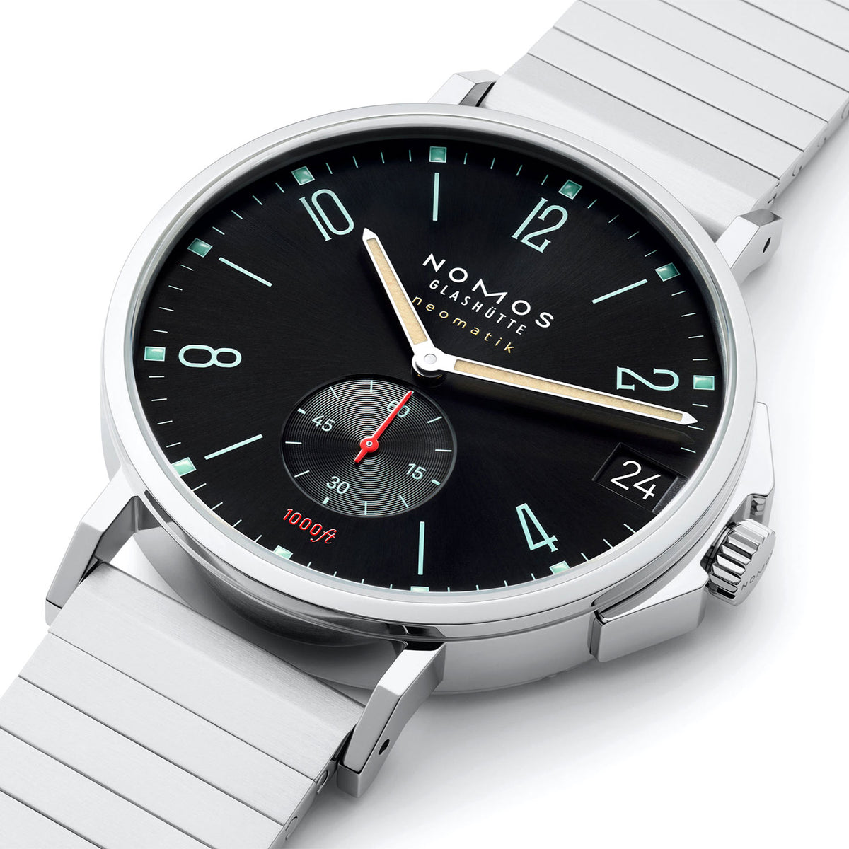 NOMOS Glashütte Tangente Sport Neomatik 42mm Date Marine Black Automatic Watch - Berry's Jewellers