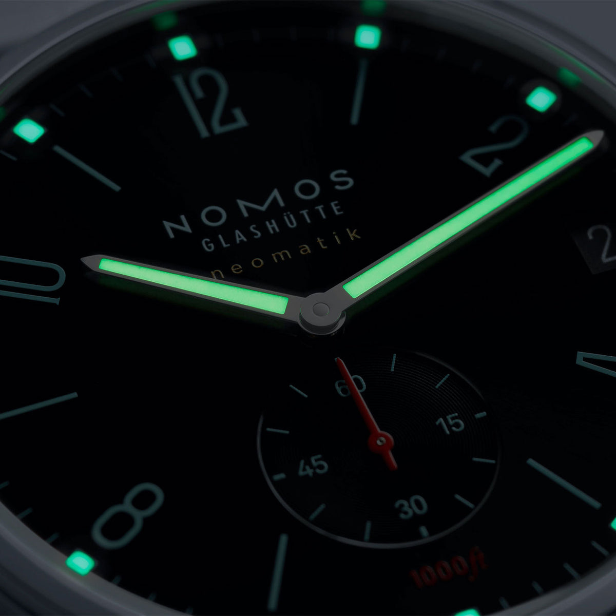 NOMOS Glashütte Tangente Sport Neomatik 42mm Date Marine Black Automatic Watch - Berry's Jewellers