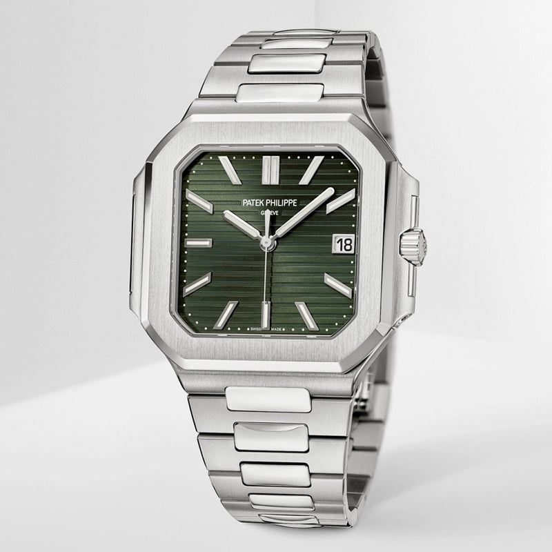 Cubitus Large 45mm Steel Olive Green Dial Bracelet Watch