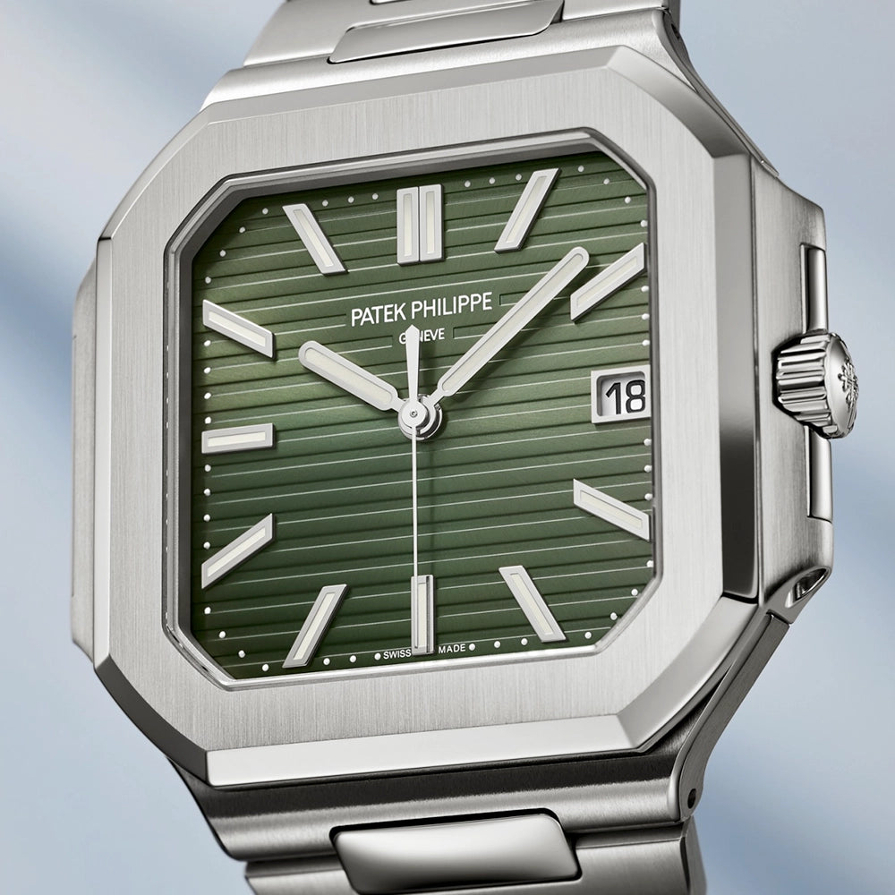 Cubitus Large 45mm Steel Olive Green Dial Bracelet Watch