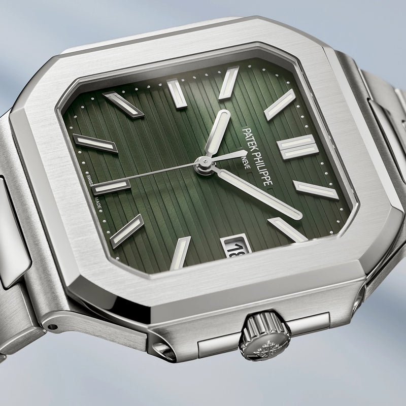 Cubitus Large 45mm Steel Olive Green Dial Bracelet Watch