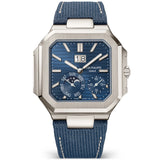 Patek Philippe Cubitus Large 45mm Grand Date Moon Phases Platinum Blue Dial Watch - Berry's Jewellers