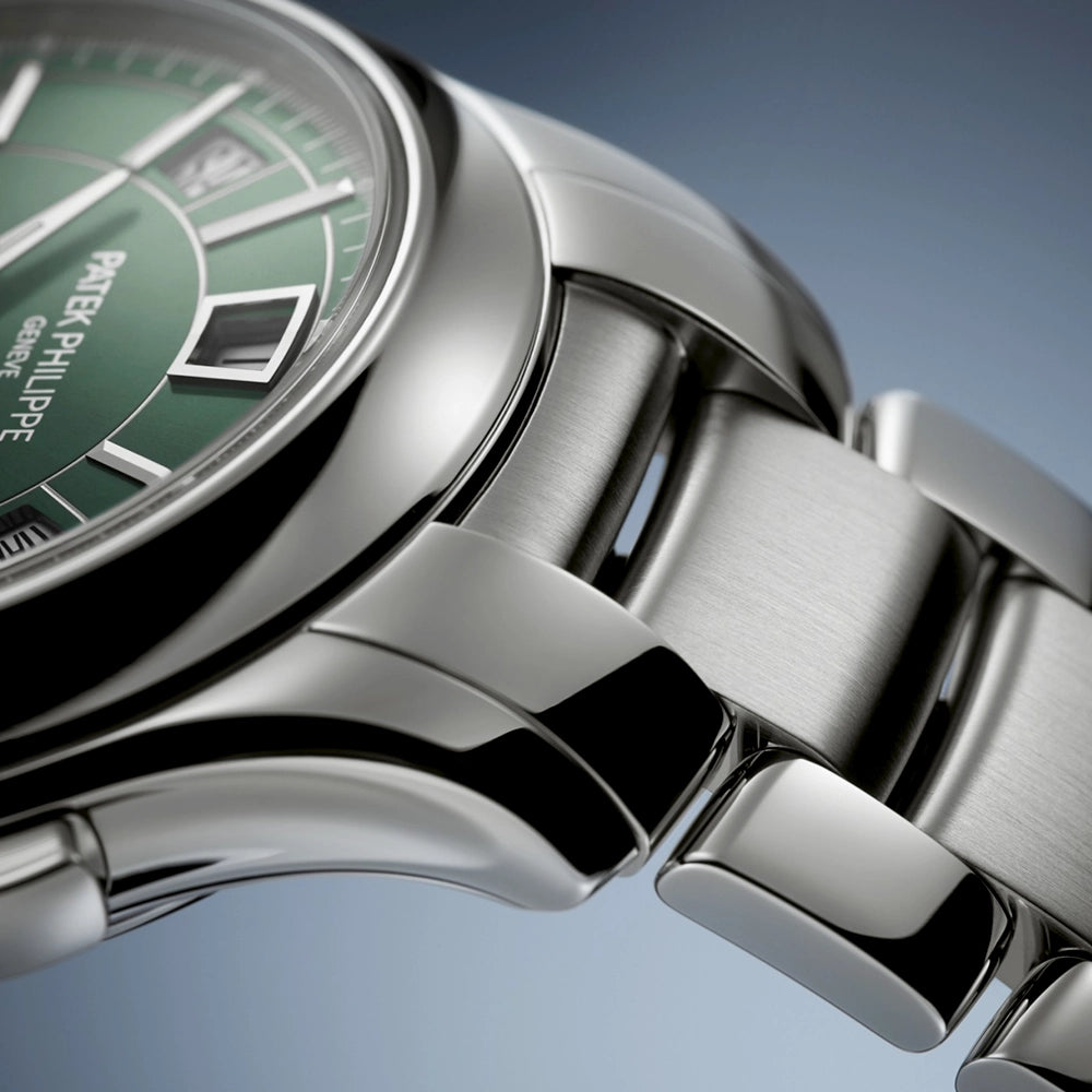 Patek Philippe Complications Flyback Chronograph Annual Calendar Green Dial Watch - Berry's Jewellers